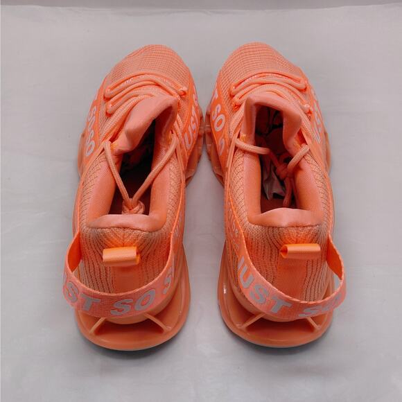 Just So So Womens Sz 11 Orange Running Shoes Unisex Lightweight Athletic Sneaker - Picture 6 of 9